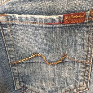 7 for all man kind embellished jeans